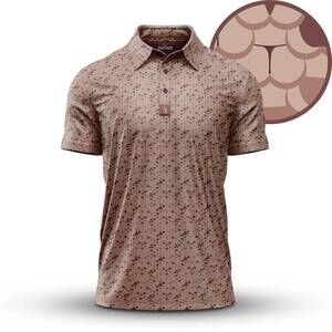 NEW BOGEY BROS men's whale tail polo shirt in sand